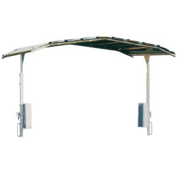 Roof for round RC hay rack