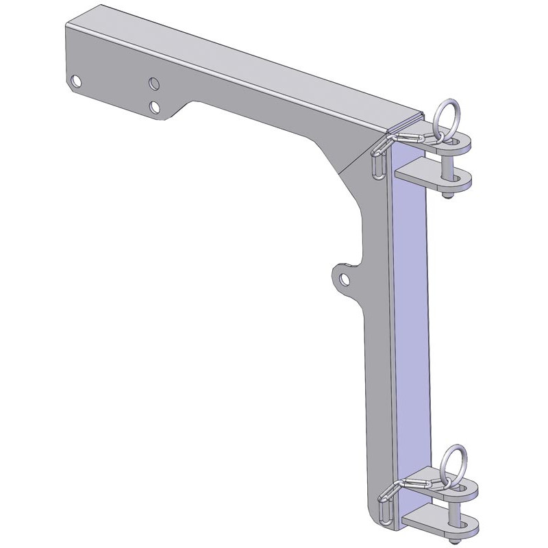Extendable two-rail panel support for cubicle dividers "Continental and Atlantic"