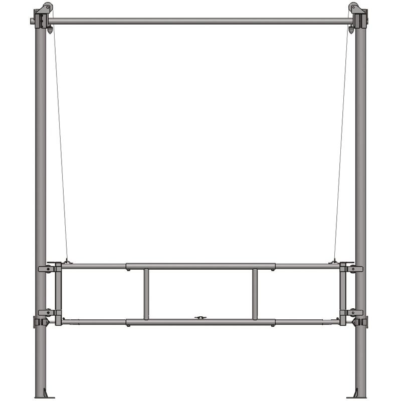 2.30/3.40 m lifting partition barrier for cubicle corridor