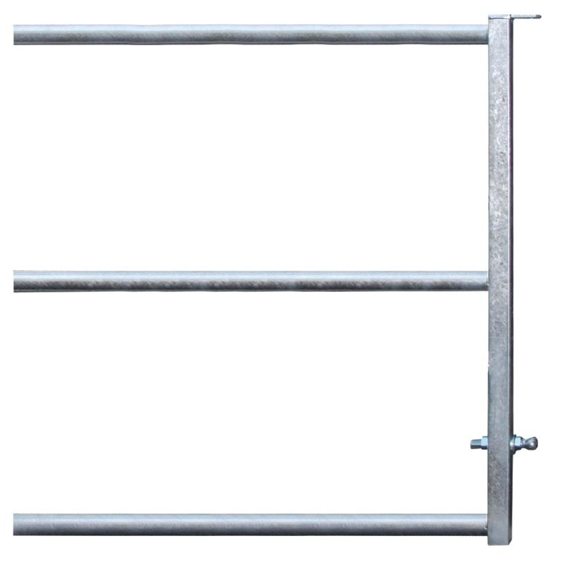 3-rail panel front end for stall barrier