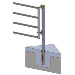 Round PE sleeve for round Ø 102 mm post