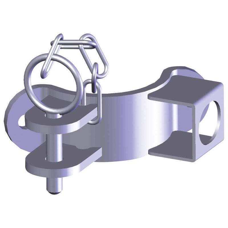Ø 102 mm 1/2 bracket for bolt support in the axis and 1-way