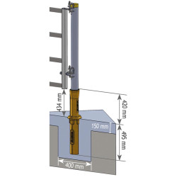 "ISOPROTEC" PE cover for Ø 102 mm posts  "ISOPROTEC" PE cover for Ø 102 mm posts