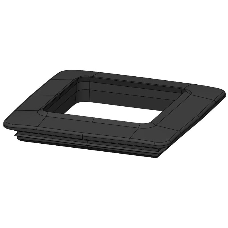 "ISOPROTEC" PE cover for ⧄ 90 x 90 mm posts