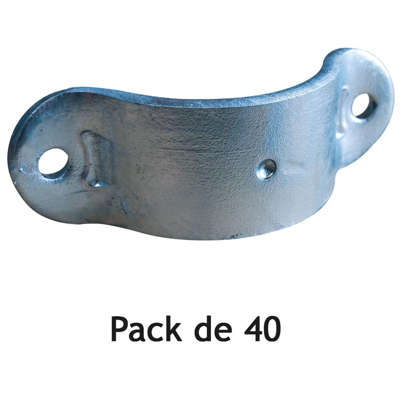 Bared 1/2 bracket for round Ø 102 mm posts - Pack of 40