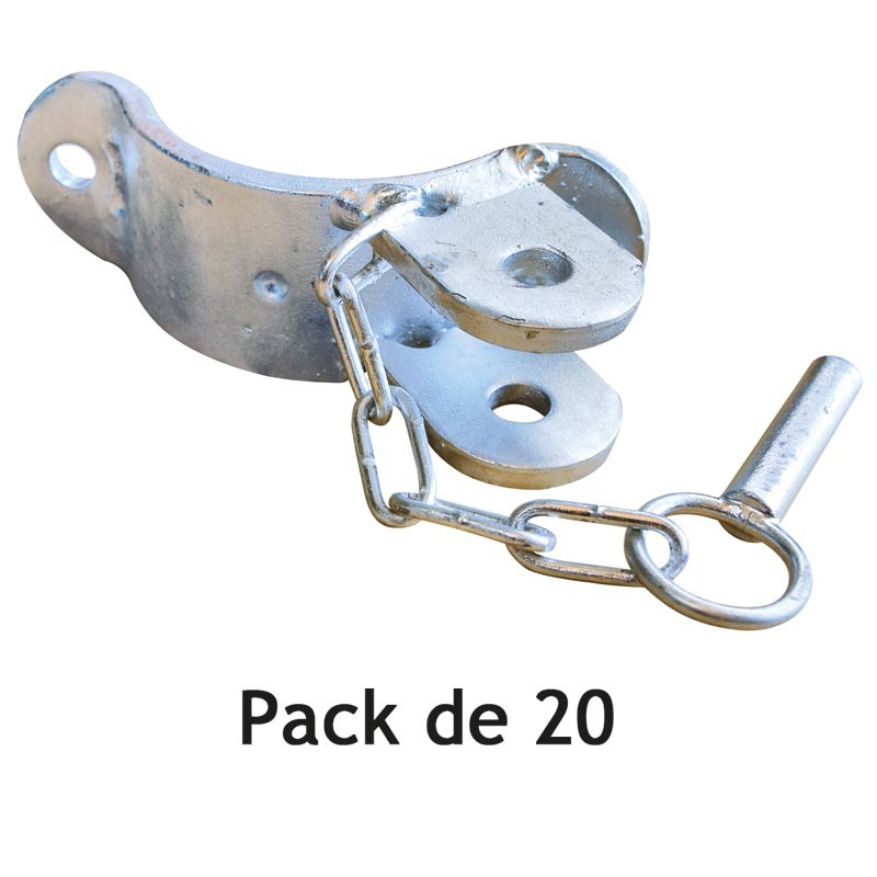 1-way 1/2 bracket for round Ø 102 mm posts - Pack of 20