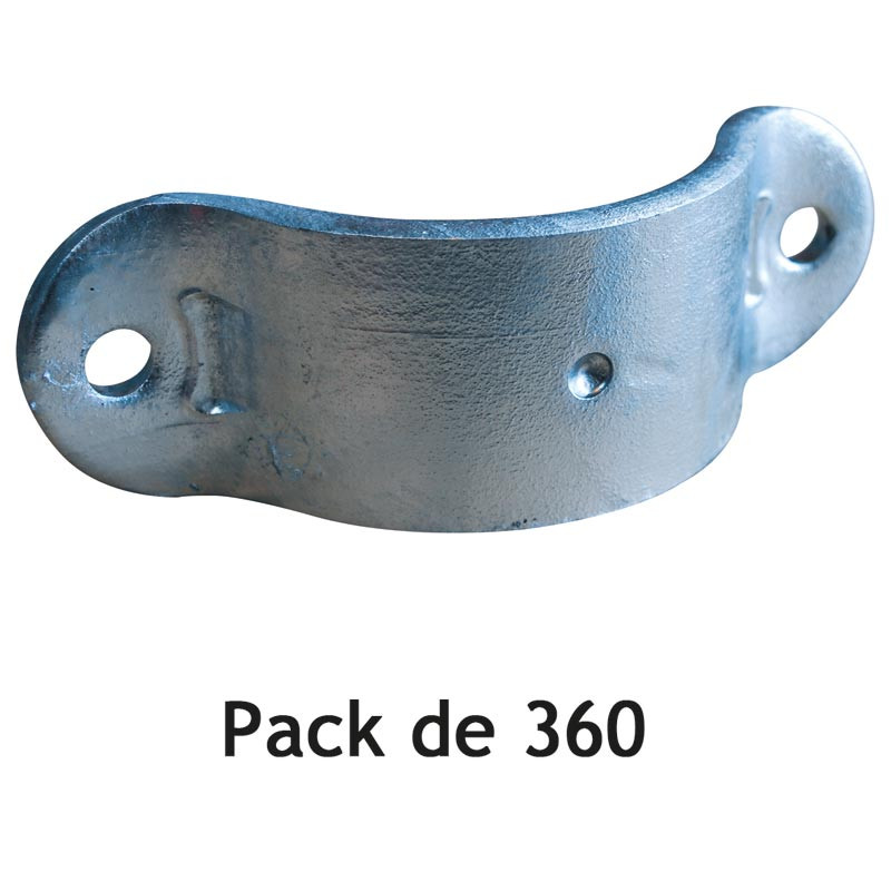 Bared 1/2 bracket for round Ø 102 mm posts - Pack of 360