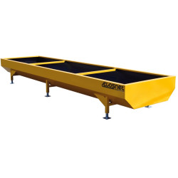 Deep width 5 x 1 m reinforced painted feed trough 