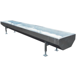 Standard 5 x 0.80 m galvanised feed trough