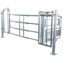 Complete tube unit (length 2.7/4 m) with caesarean stall and 4-rail blocking panel