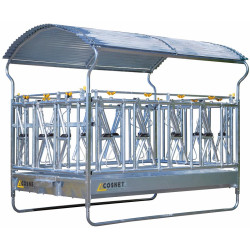 RDTC II double self-locking yoke hay rack
