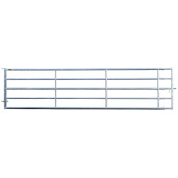 5/6 m extendable Ø 42.4/35 mm field gates with one latch