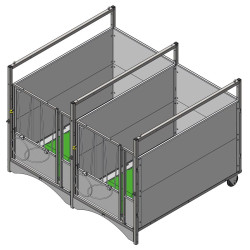 STANDARD - PVC wheeled calf box - Model DUO