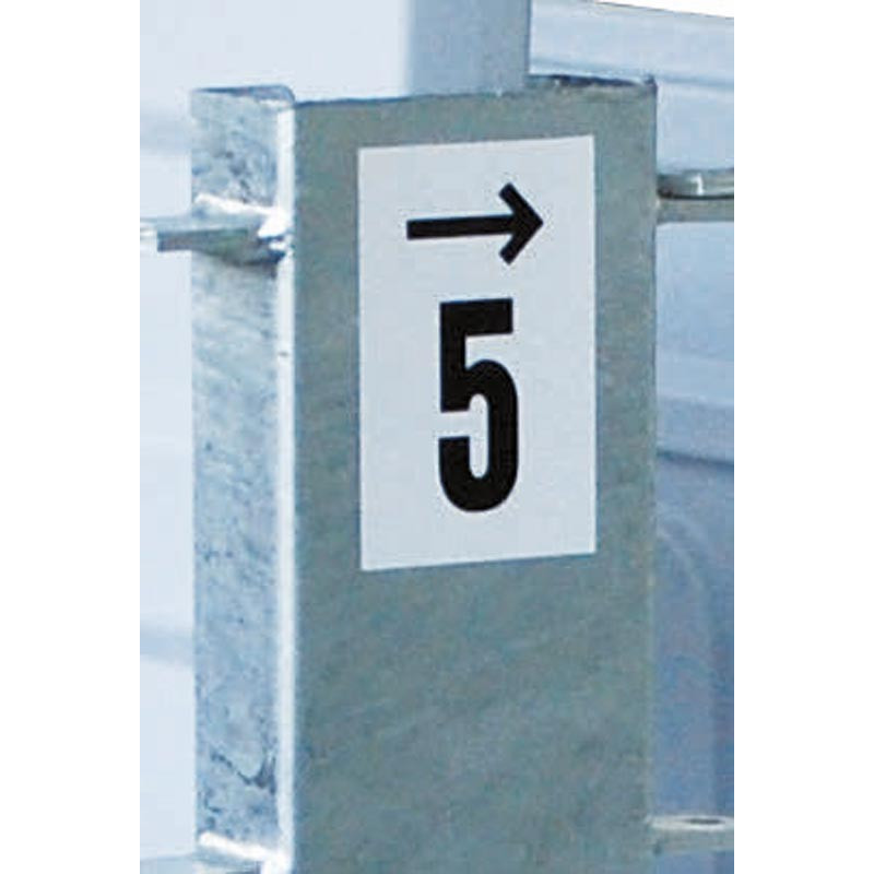 Numbered stickers