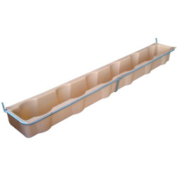 6 buckets/3 m Bucket holder with integrated PE feed trough