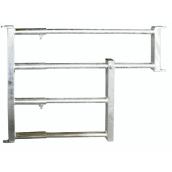 Extendable gate with drinker opening Length 0.85 to 1.20 m