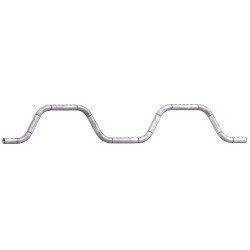 Ø 49 mm curved wither bar for cubicles