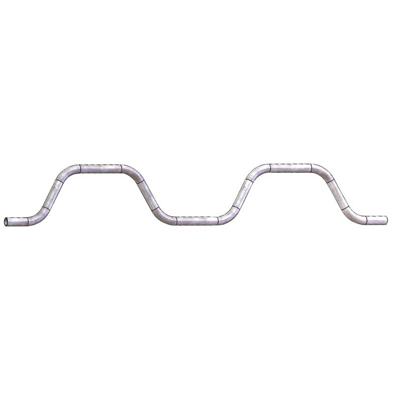 Ø 49 mm curved wither bar for cubicles