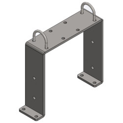 réhaussé Floor fastening support for cubicle dividers