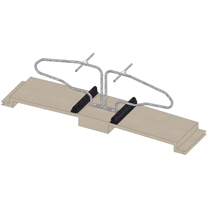 Single-foot cubicle divider on a mounting plate for heifers
