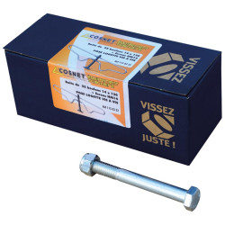 Galvanised steel M14 hexagonal head bolt