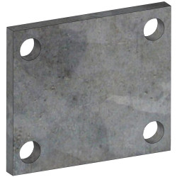 Screw-on counter-plate