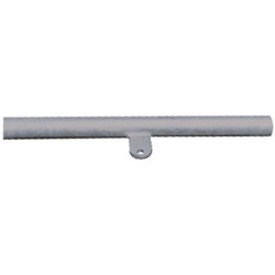 Fastening end with central mounting plate