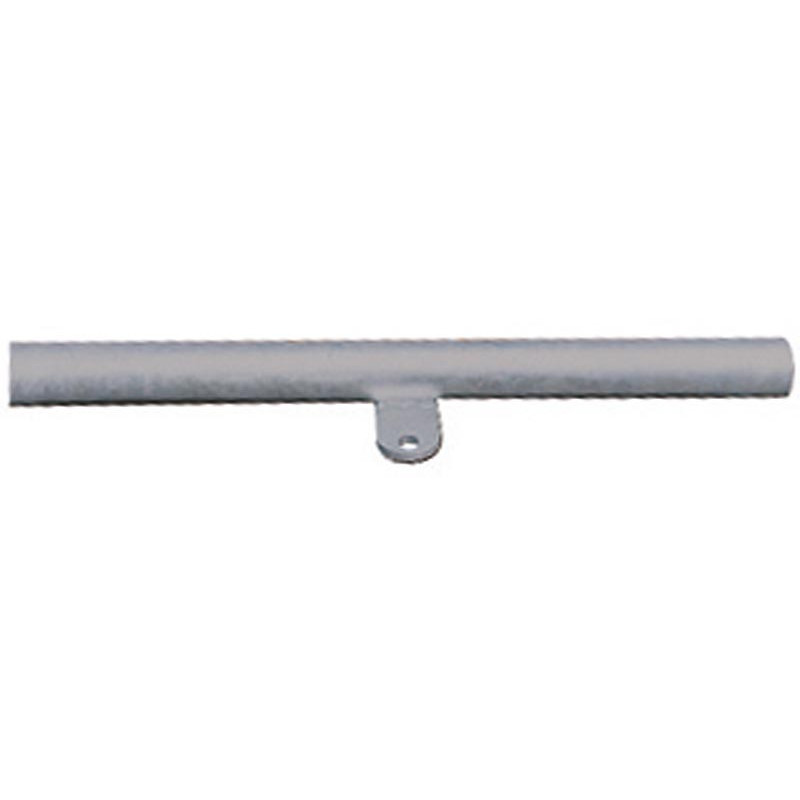 Fastening end with central mounting plate