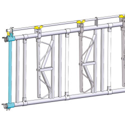 End to adapt headlock panel length