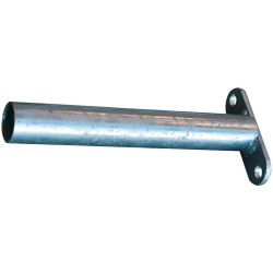 Fastening end "T" extended on mounting plate 