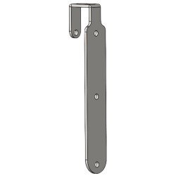 Fastening reinforcement non-adjustable on low wall for headlock panel
