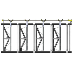 Headlock gate panel for RDTC II hay rack