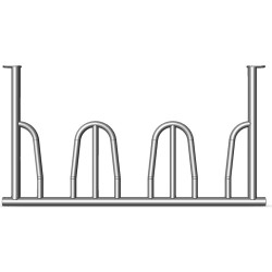Tombstone gate panel for RTF hay rack