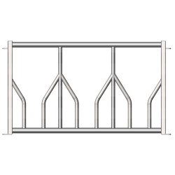 Gate feed panel for RTLS hay rack