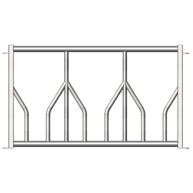 Gate feed panel for RTLS hay rack