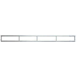 2-rail (Ø 76 mm) feed panel - 6 m