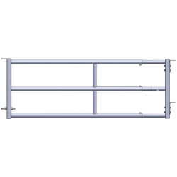 3-RAILS EXTENDABLE PANEL ø60,3mm H.0,79M FOR MANURE ROBOT