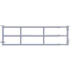 3-RAILS EXTENDABLE PANEL ø60,3mm H.0,79M FOR MANURE ROBOT