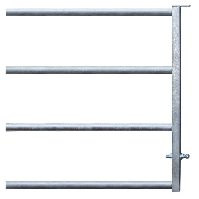 4-rail panel front end for stall barrier