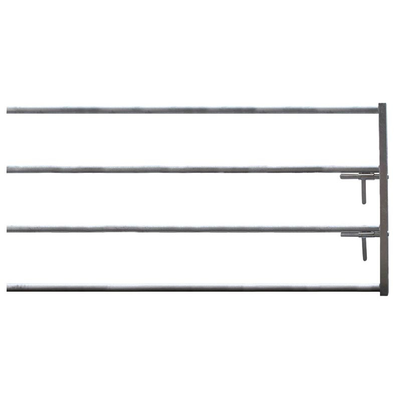 Extended 4-rail front end with two stamped locks for stall barrier Extended 4-rail front end with two stamped locks for stall barrier
