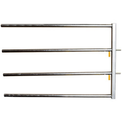4-rail (Ø 48.3 mm) front end with two easylock automatic latch