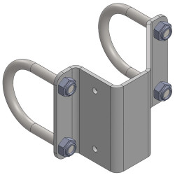 Support for non-return gate stopper