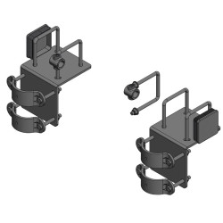 Mounting and finishing kit for finger gate