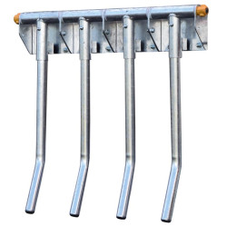 Finger gate for animal opening front end