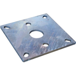 Side plate for post on plate