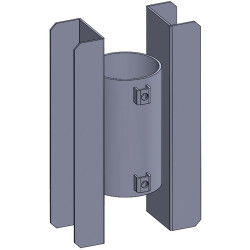 Face-to-face 2-way bracket for joist support