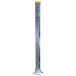 Square 90 x 90 mm bare post on mounting plate