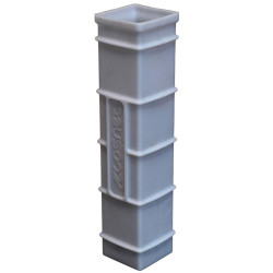 Square PE sleeve for 90 x 90 mm square post