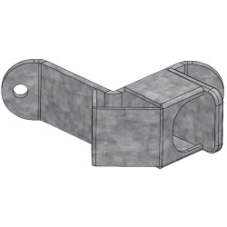 "EASYLOCK" 1/2 bracket for 90 x 90 mm square post