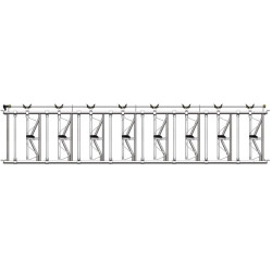 Comfort SR headlock panel - 5.40 m/8 spaces
